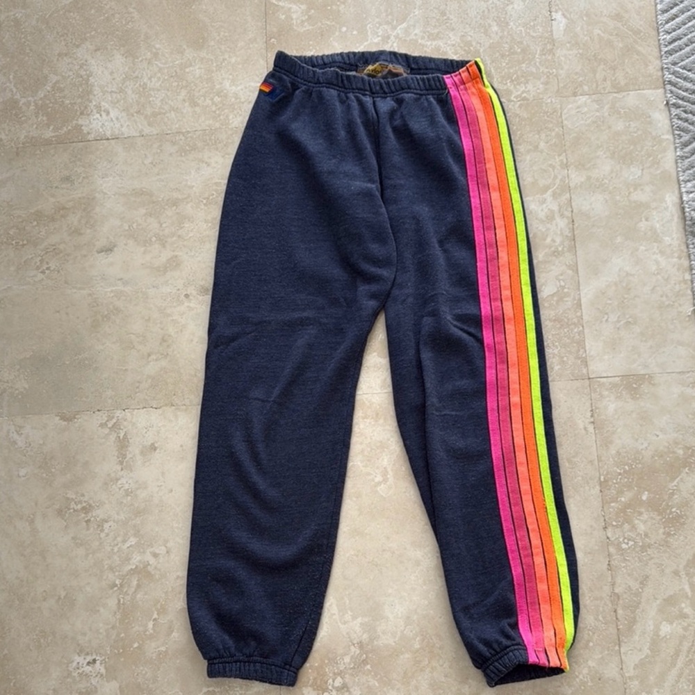 Kids AVIATOR NATION 5 stripe sweatpants